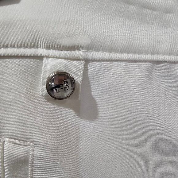 Izod Cool-FX Stretch Golf Shorts White Size 6 - Picture 3 of 5